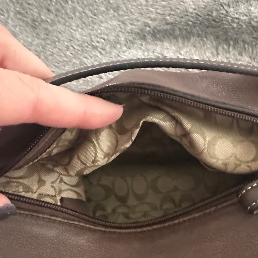 Coach Dark Brown Leather Bag - Picture 2 of 10